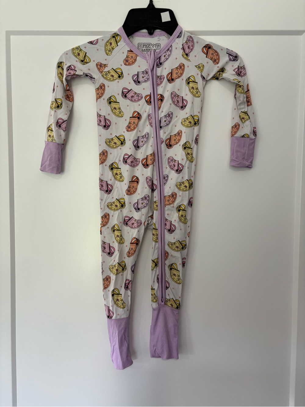 Bronx & Co Colorful Crocs Bamboo Zippy Pajama  12-18 months